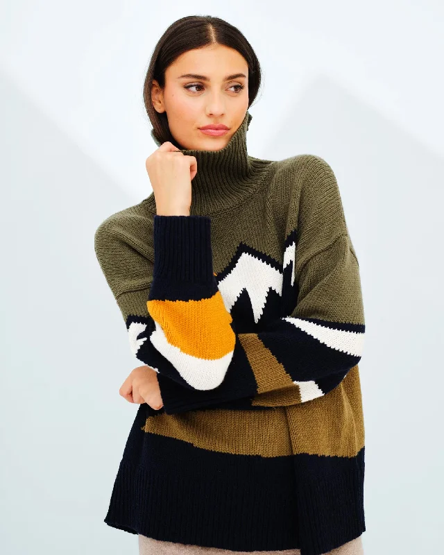 Snowmountain Sweater Women Chenille Fabric Brocade Fabric Lace Fabric