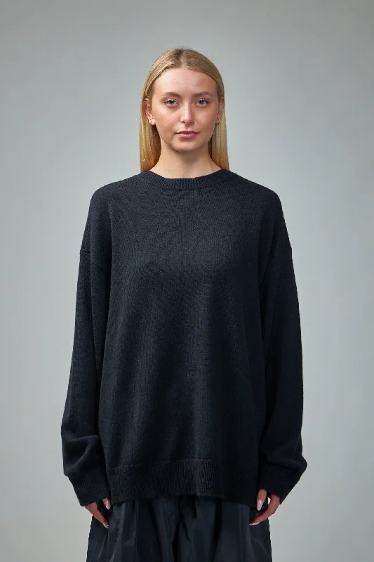 C-Neck Bottom Rib Oversize Sweater Bright Pastel Dark