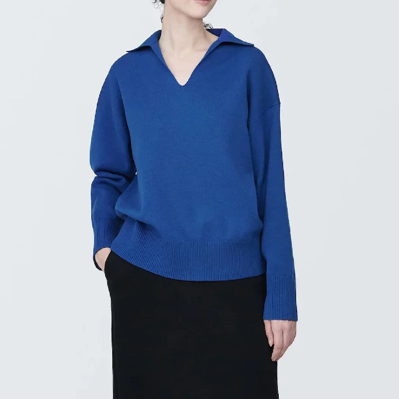 Milano Ribbed Polo Sweater Bright Pastel Dark