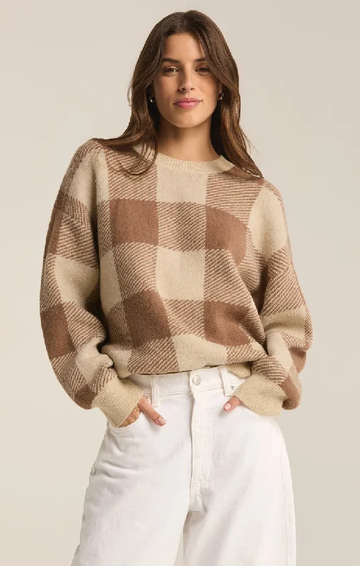 Z-Supply Check You Later Plaid Sweater - CAMPFIRE Zippered Buttoned Snapped