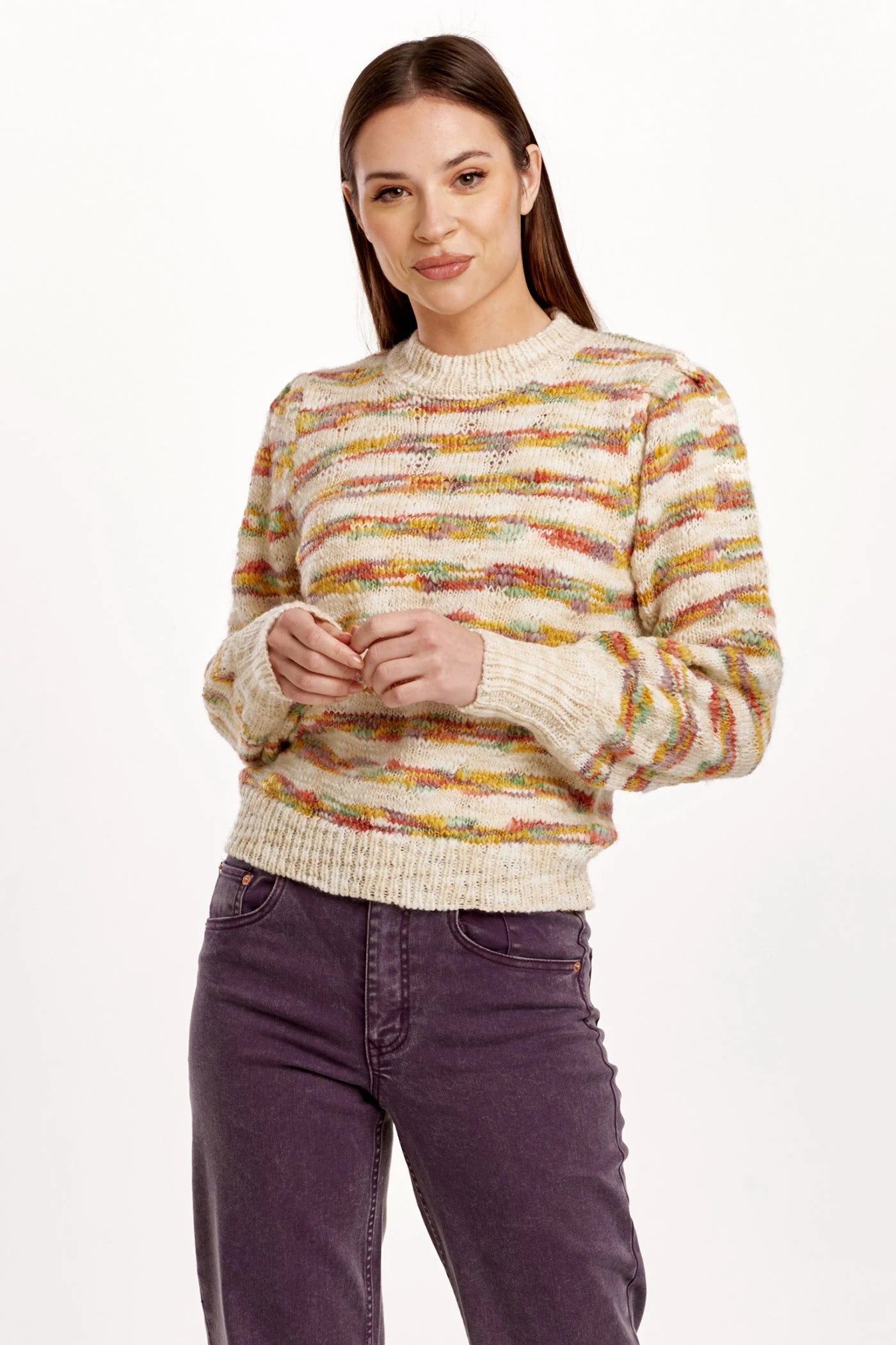 Dear John Jasmine Sweater Seaside Stripe Oversized Loose Flowy