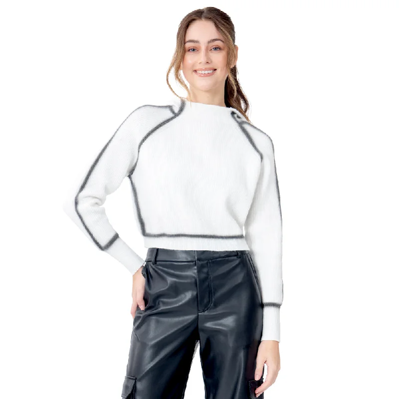 SWEATER PARA MUJER FASHION KNIT CONTRASTING FOREVER 21