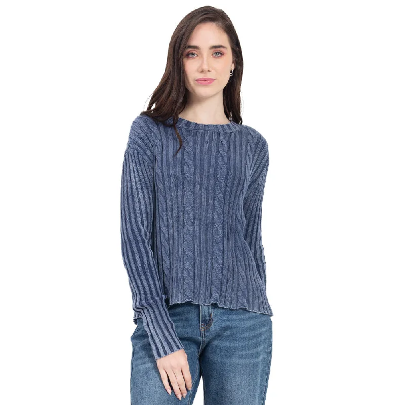 SWEATER PARA MUJER FASHION KNIT BRAIDED  WITH DESIGN FOREVER 21