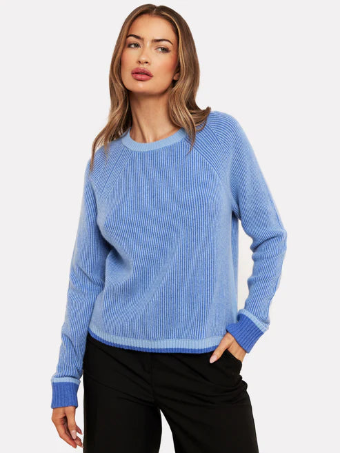 Irene Cashmere Crew Neck Sweater Cable Knit Ribbed Knit Lace Knit