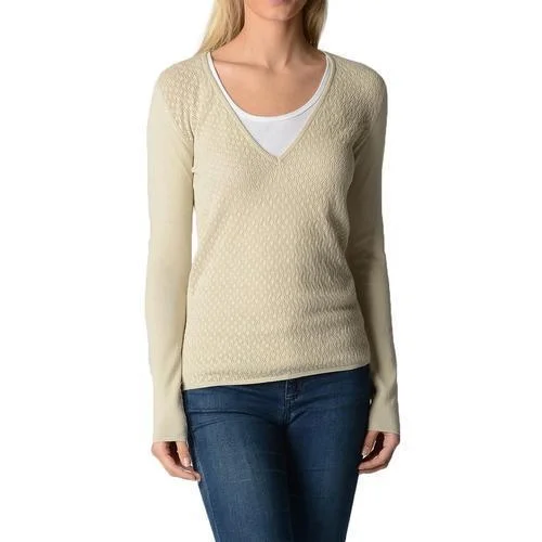 Beige S Fred Perry Womens Sweater 31420013 7001