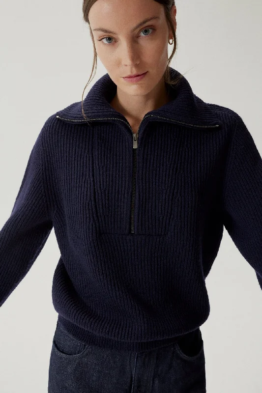 The Merino Wool Half-zip Sweater