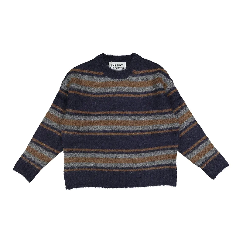 Tiny Cottons Navy Luca Striped Womens Sweater