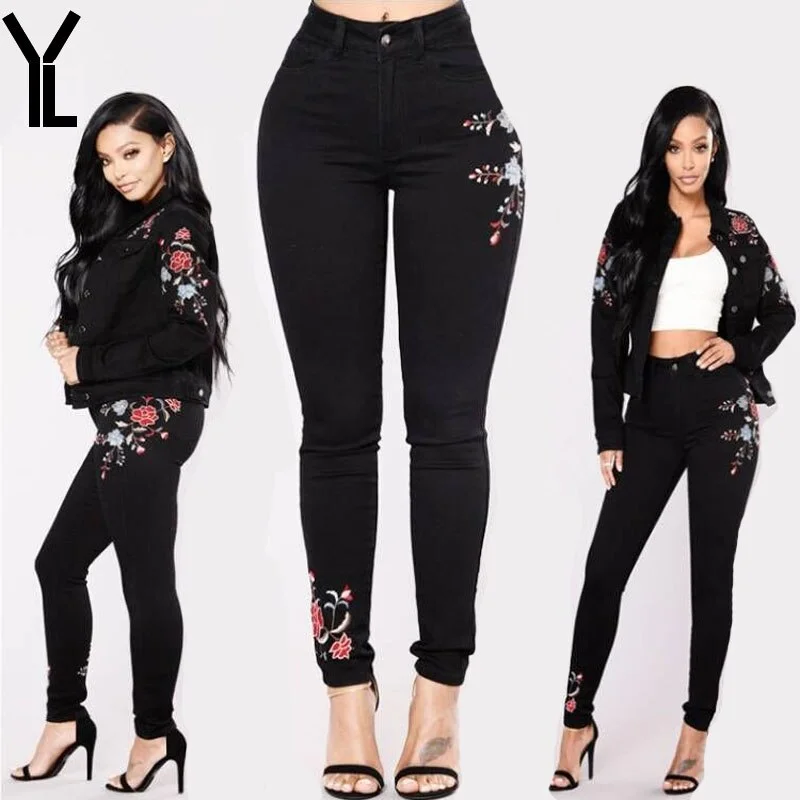 2017 Women Jeasn Fashion Skinny High Waist Jeans Casual Ripped Jeans For Women Pantalon Femme Plus Size S-3XL Trendy Low-Rise Slim Jeans