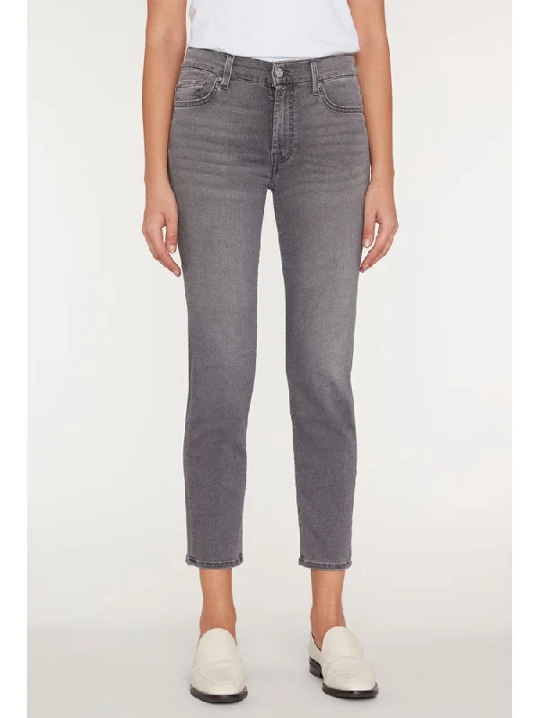 7 For All Mankind Roxanne Bair Jeans Silver Lining Chic Vintage-Inspired Denim Jeans