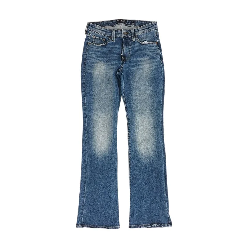 Beige Solid Low Rise Regular Jeans Trendy Flared Leg Jeans