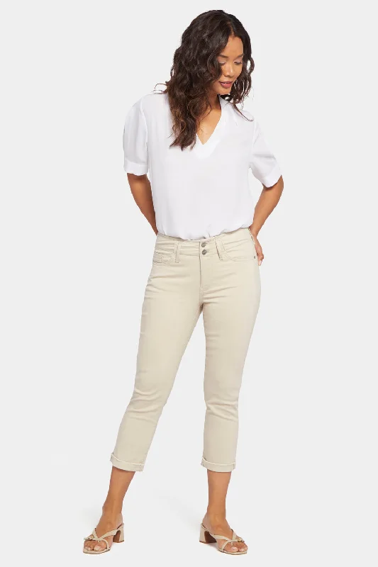 Chloe Capri Jeans - Feather Fashionable Relaxed Fit Denim
