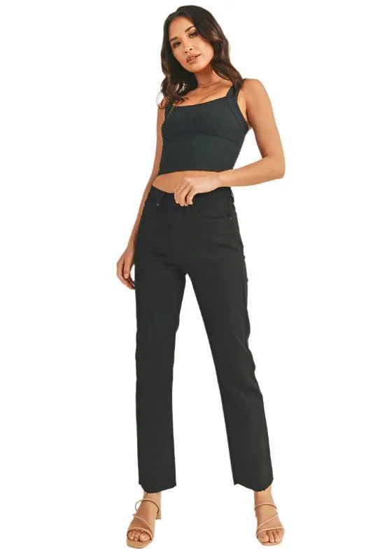 Just Jeans USA CUT OFF STRAIGHT LEG JEANS Trendy Low-Rise Bootcut Jeans