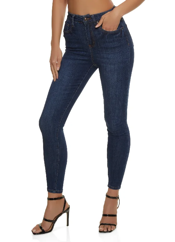 WAX Whiskered Skinny Ankle Jeans Cozy Relaxed Fit Jeans