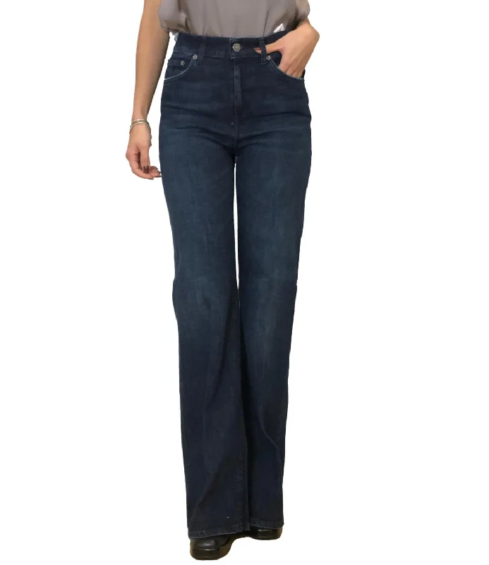 Dondup Jeans Amber Blu Scuro Donna Trendy Acid Wash Skinny Jeans