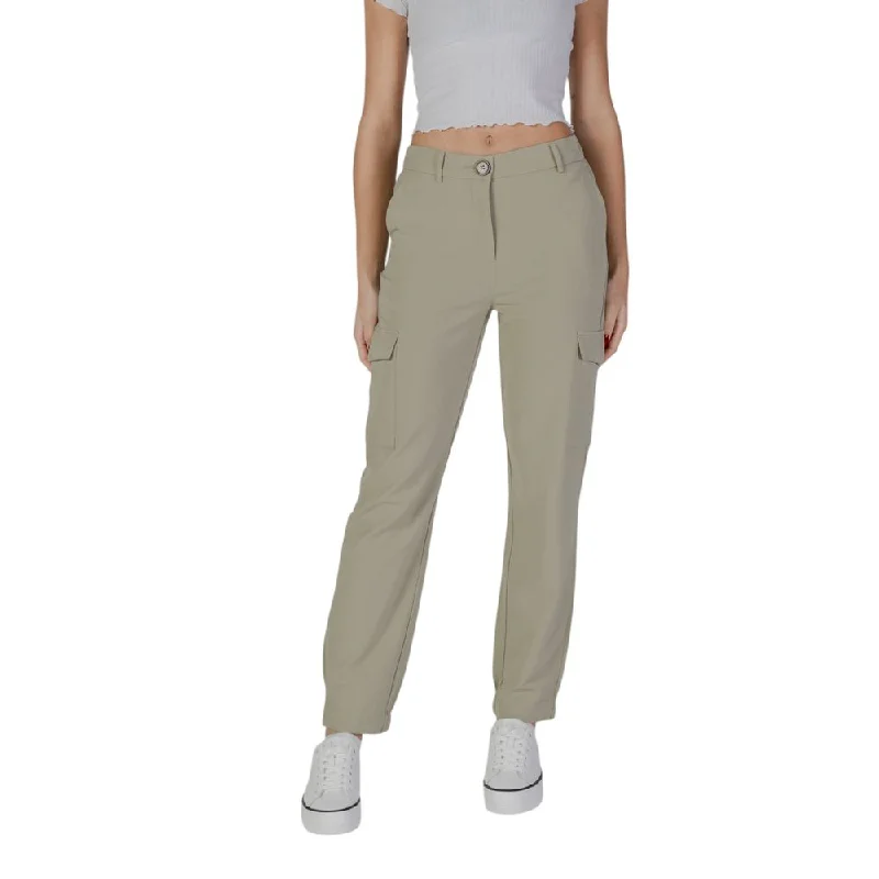 Green Polyester Jeans & Pant Stylish Cargo Style Jeans