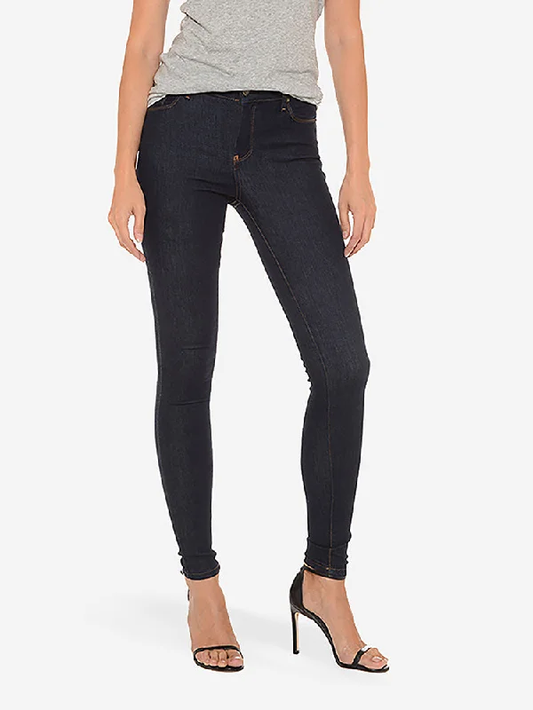 High Rise Skinny Grove Jeans Chic Ripped Jeans