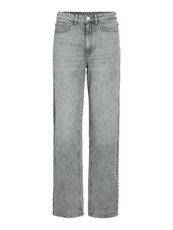 VIKELLY Jeans - Light Grey Denim Fashionable Cropped Denim Jeans