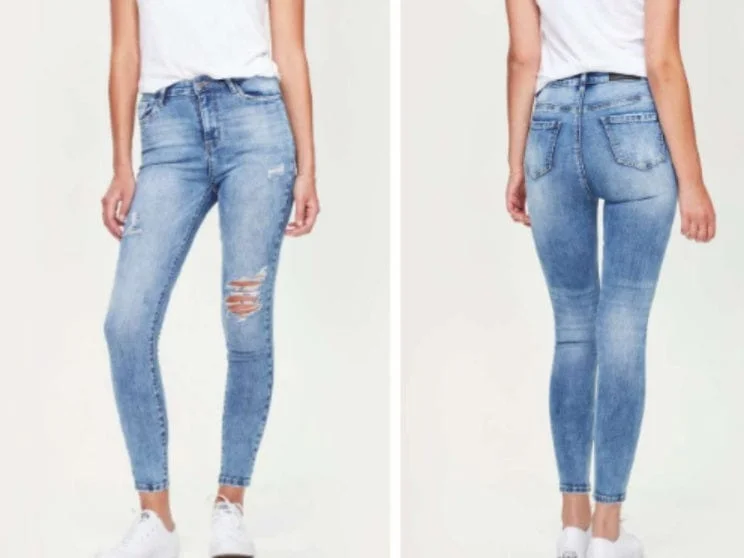 Junkfood Jeans | Grace | Blue - Original Elegant Wide-Leg Jeans