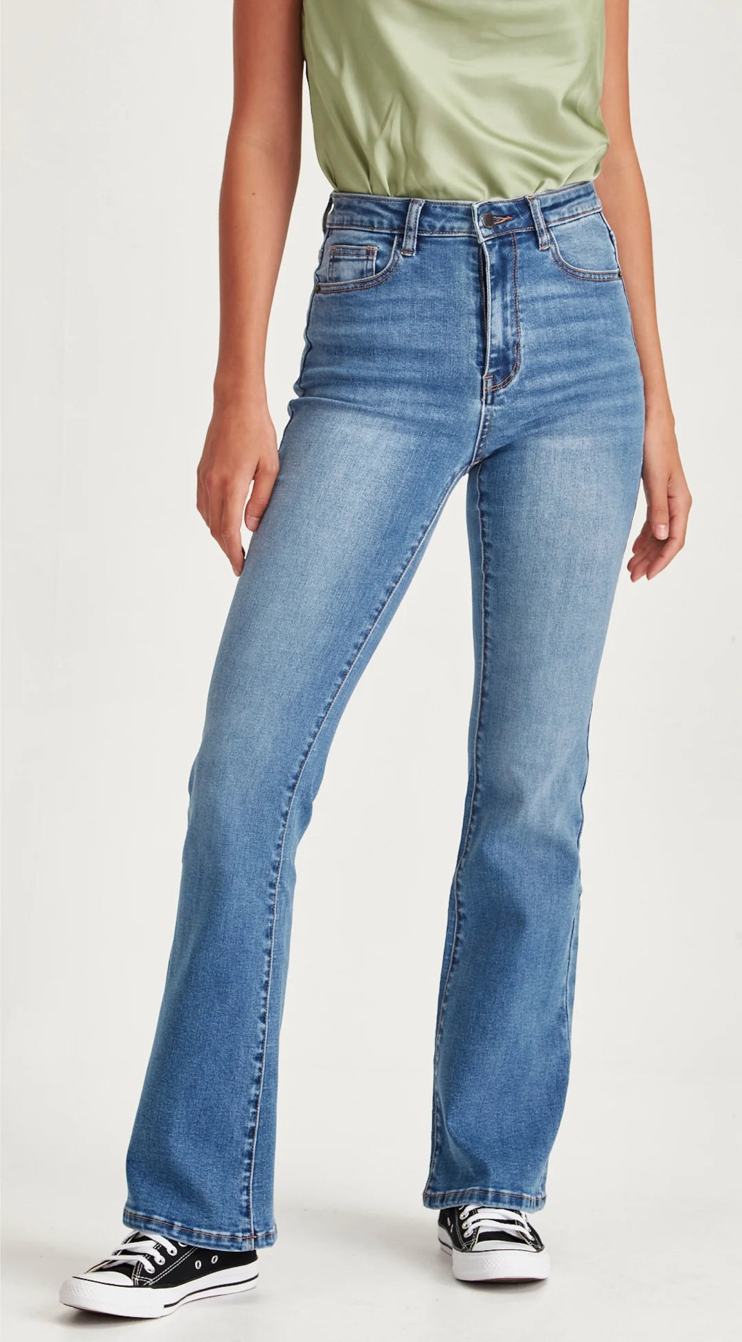 Junkfood Jeans Harri - San Francisco Blue Trendy Skinny High-Waist Jeans