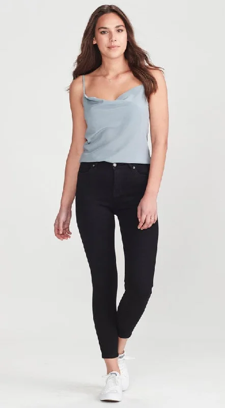 Junkfood Jeans | Slip Ankle Grazer | Black Trendy Layered Pocket Jeans