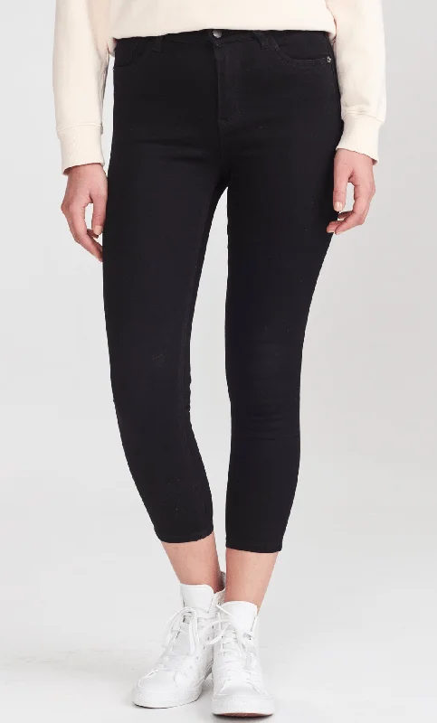 Junkfood Jeans | Slip Short Stuff| Black Chic Dark-Wash Skinny Jeans