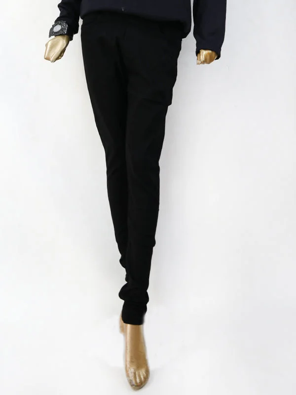 LJ04 Stretchable Denim Jeans For Womens Black Comfortable Faded High-Rise Jeans