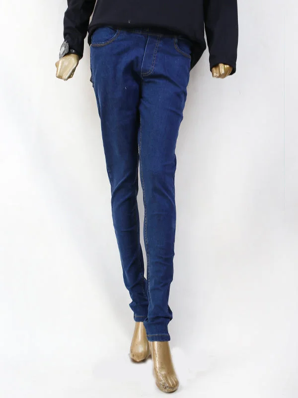 LJ06 Stretchable Denim Jeans For Womens Blue Fashionable White Denim Jeans