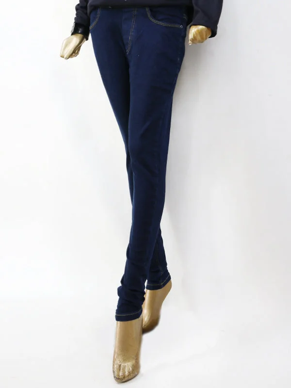LJ09 Stretchable Denim Jeans For Womens Blue Trendy Skinny Fit Jeans