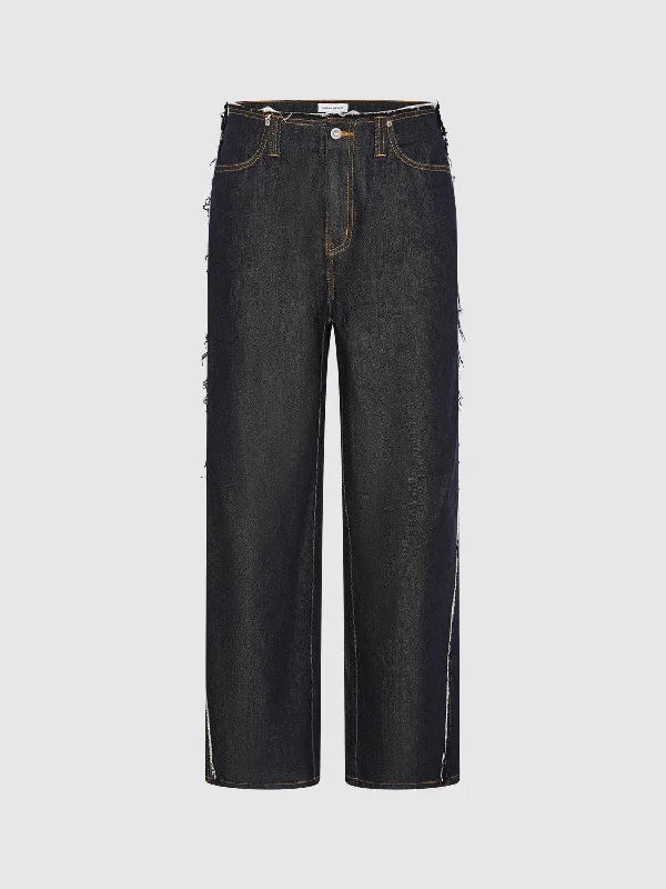 Loose Denim Jeans Comfortable Zip-Up Skinny Jeans