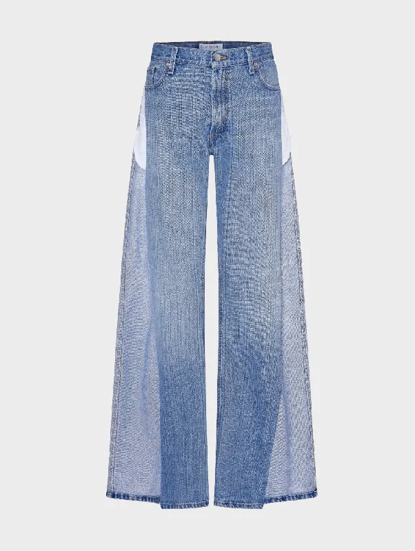 Maya Jeans Light Blue Casual High-Waisted Bootcut Jeans