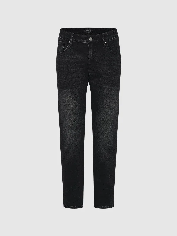 Regular Denim Jeans Cozy Stretch High-Waist Jeans