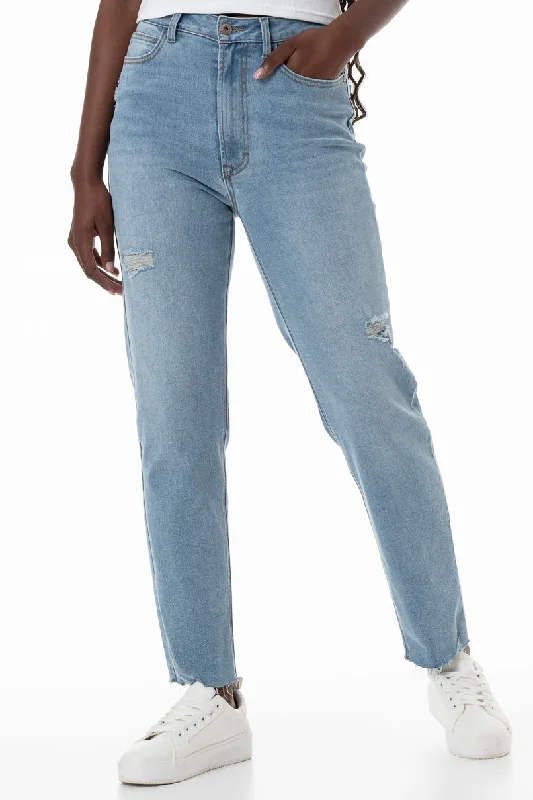 Rf13 Straight Leg Fashion Jeans _ 155036 _ Light Wash Chic Dark-Wash Skinny Jeans