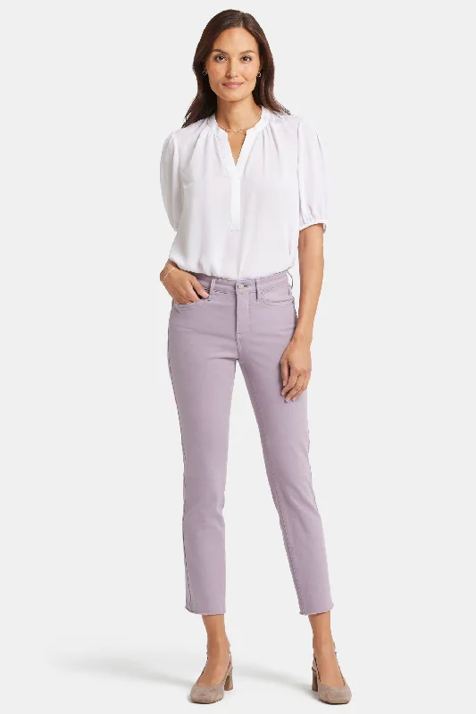 Sheri Slim Ankle Jeans - Arctic Dusk Comfortable Mid-Rise Jeans