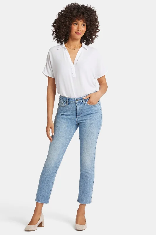 Sheri Slim Ankle Jeans - Blue Valley Stylish Slim Fit Denim
