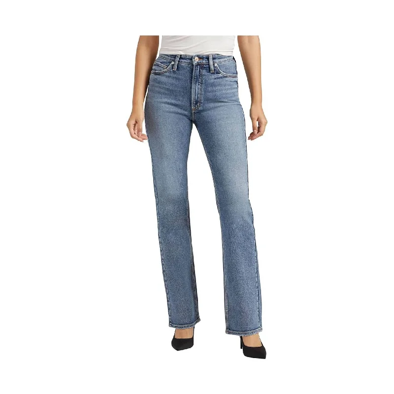 Silver Jeans Women's 90's Vintage Bootcut High Rise Jeans - Indigo FINAL SALE Fashionable Straight Fit Denim