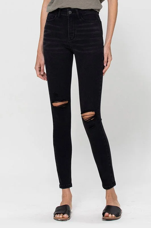 Super Soft High Rise Skinny Jeans By VERVET Flying Monkey Cozy Tencel Blend Denim Jeans