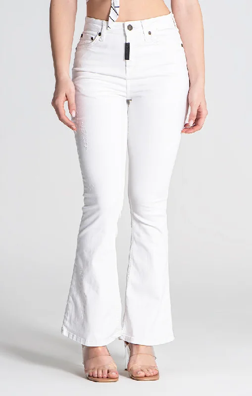 White Carats Jeans Trendy Acid Wash Skinny Jeans