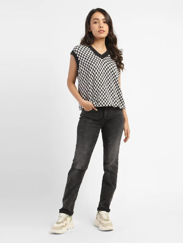 Women's Mid Rise 312 Slim Fit Jeans Fashionable White Denim Jeans