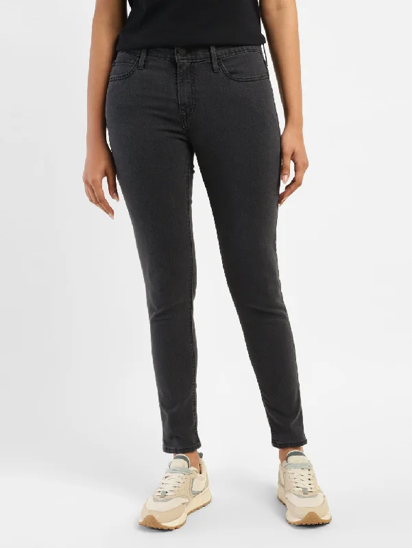 Women's Mid Rise 710 Super Skinny Fit Jeans Trendy Vintage Denim Jeans