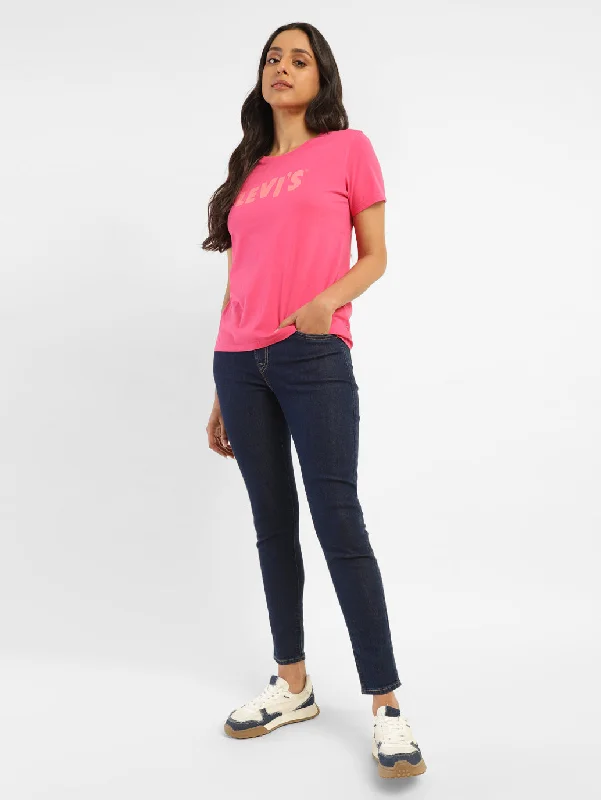 Women's Mid Rise 710 Super Skinny Fit Jeans Chic Cropped Jeans