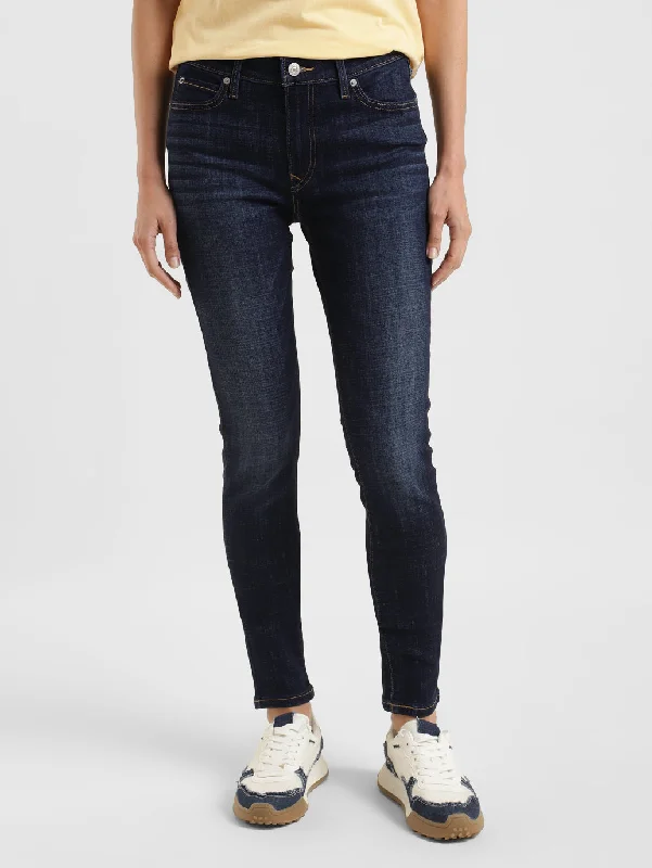 Women's Mid Rise 711 Skinny Fit Jeans Elegant Wide-Leg Jeans