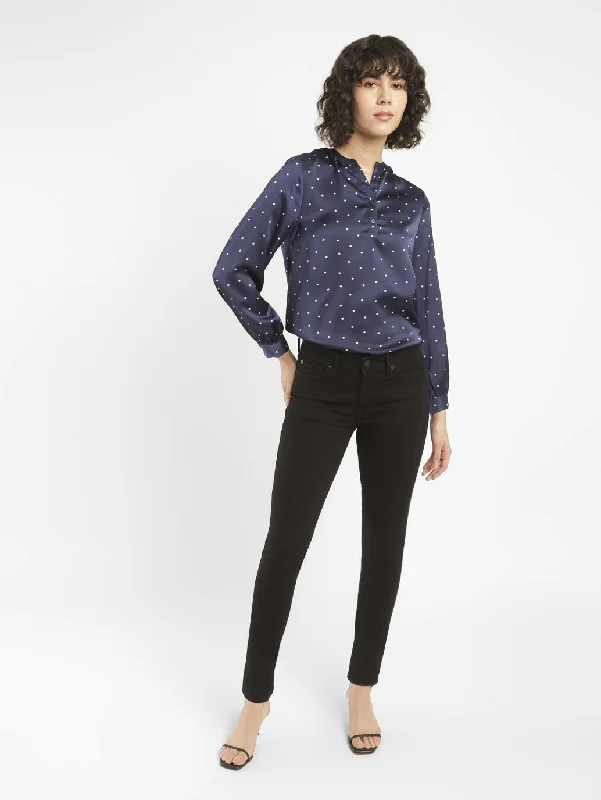 Women's Mid Rise 711 Skinny Fit Jeans Trendy Vintage Denim Jeans