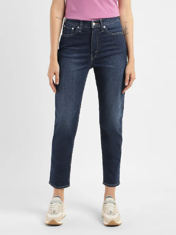 Women's Straight Fit Jeans Fashionable Raw Hem Bootcut Jeans