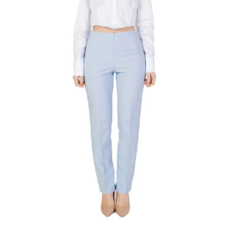 Blue Polyester Jeans & Pant