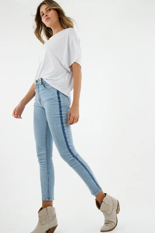 Women's Classic Super Slim Blue Jeans