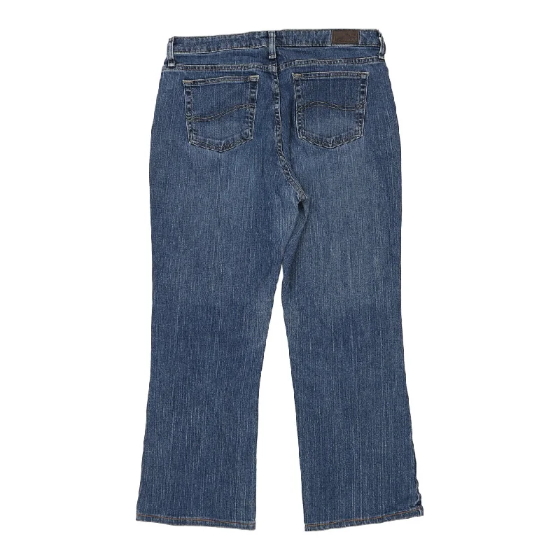 Lee Boot Cut Jeans - 34W UK 14 Blue Cotton