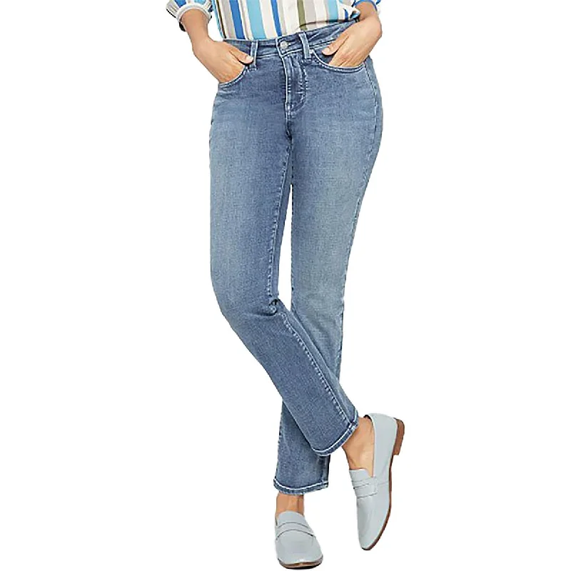 NYDJ Womens Sheri Mid-Rise Stretch Slim Jeans