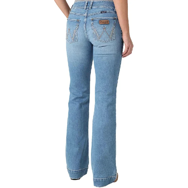 Wrangler Women's Retro Mae Wide Leg Trouser Jeans